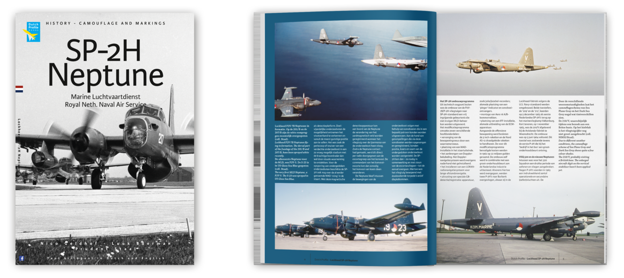 een impressie van het boek met de titel Dutch Profile: SP-2H Neptune P2V-5 – Marine Luchtvaartdienst, Royal Neth. Naval Air Service’