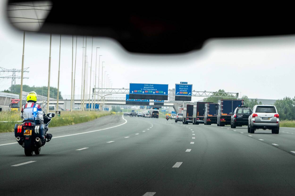 Foto gemaakt tijdens de verplaatsing van het laatste transport.