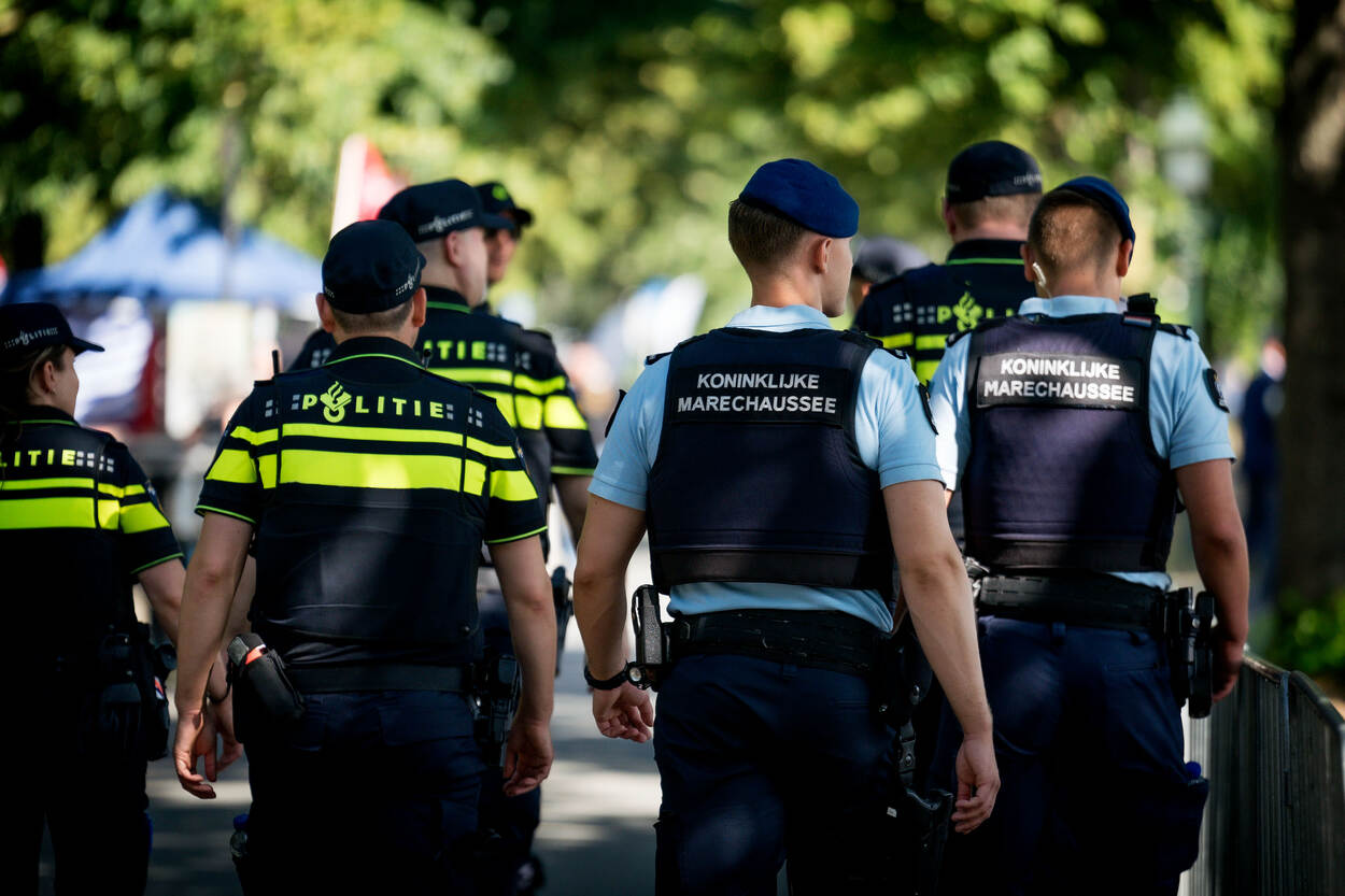 De Marechaussee werkte tijdens Veteranendag samen met de politie.