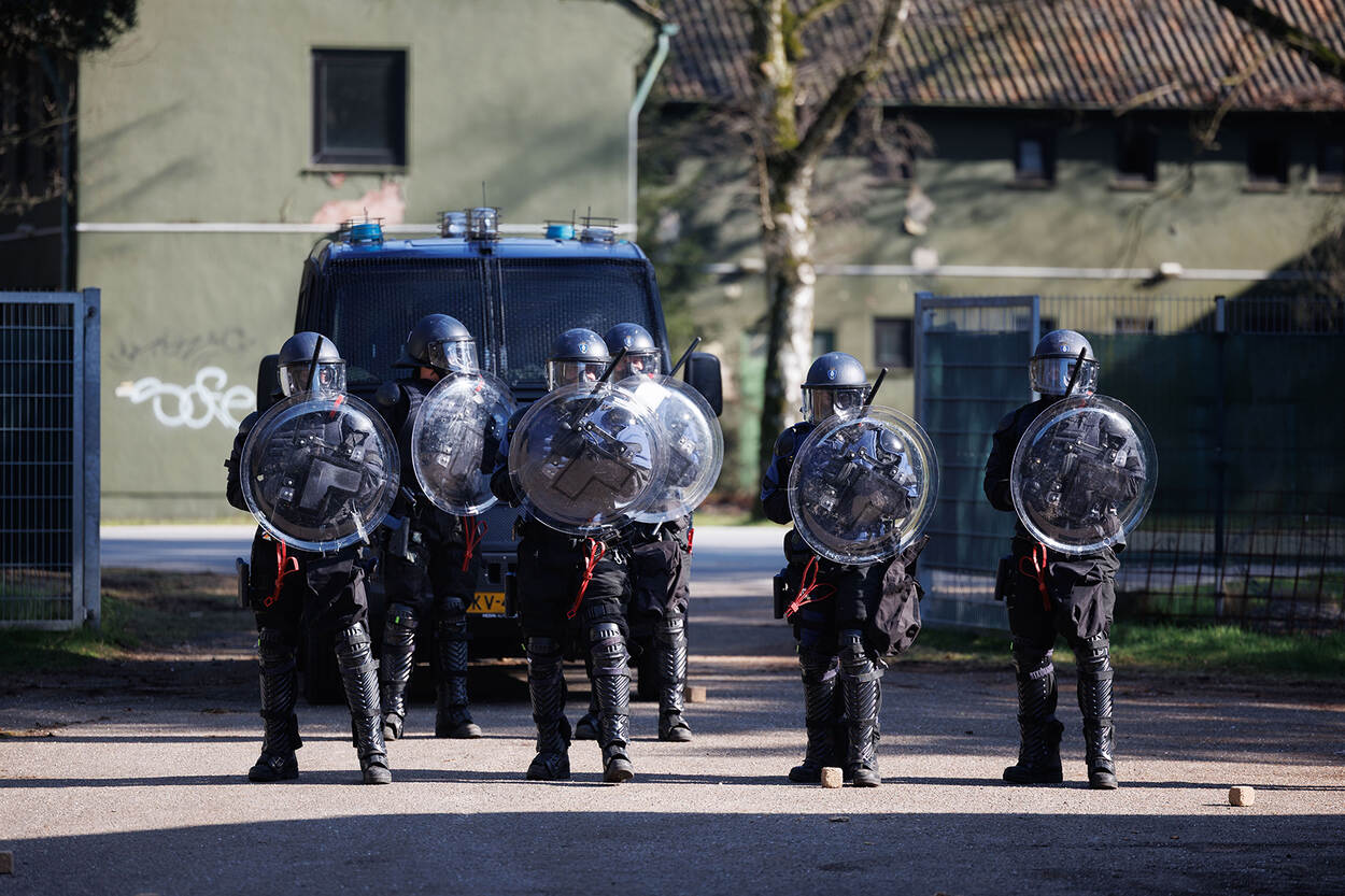 Marechaussees van de LBO op linie