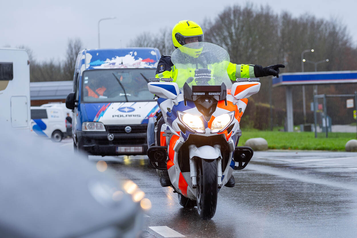 Grenscontrole op de A2