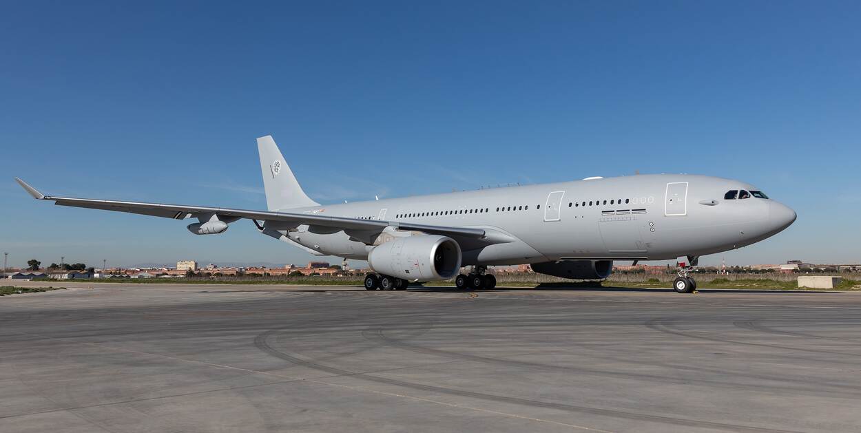 Airbus A330 aan de grond.