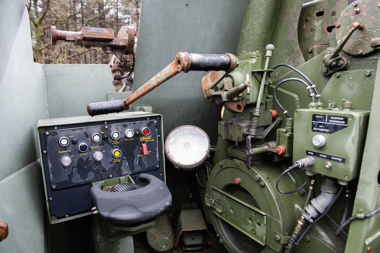 Positie van de schutter op gemoderniseerde 40L70.