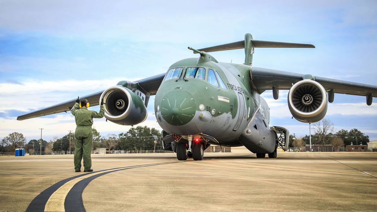 C-390M transportvliegtuig van de Braziliaanse luchtmacht.