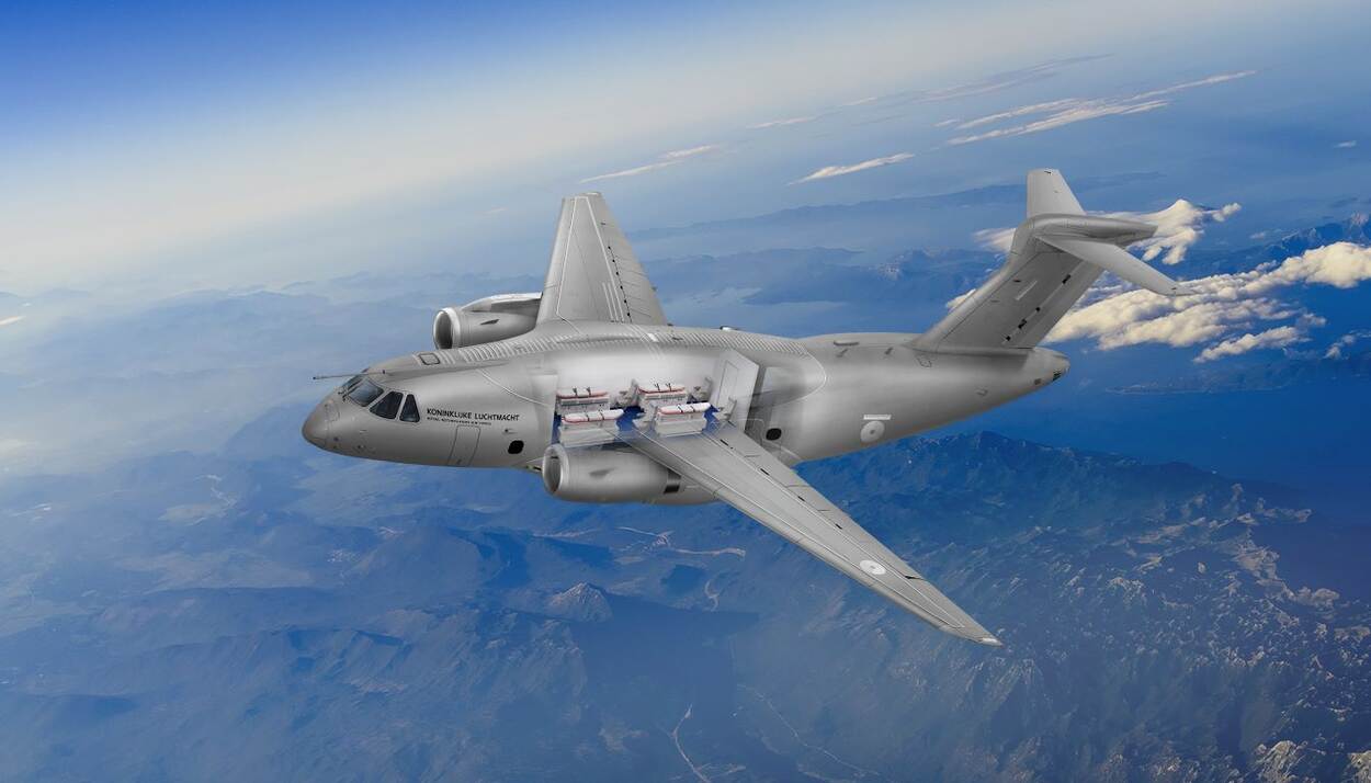 Vliegtuig in de lucht