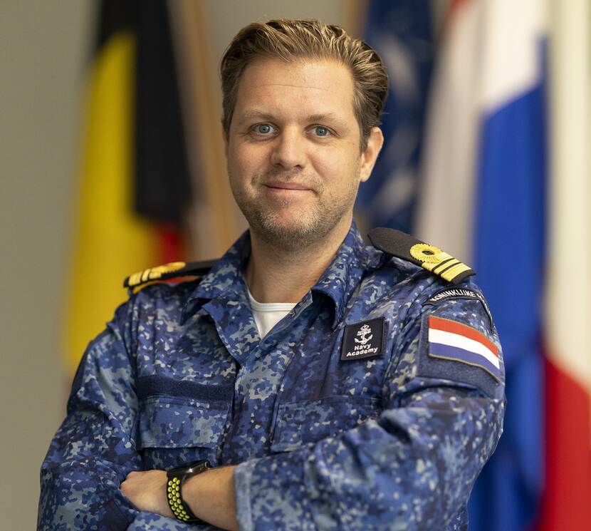 Foto van luitenant ter zee Evert de Boer.