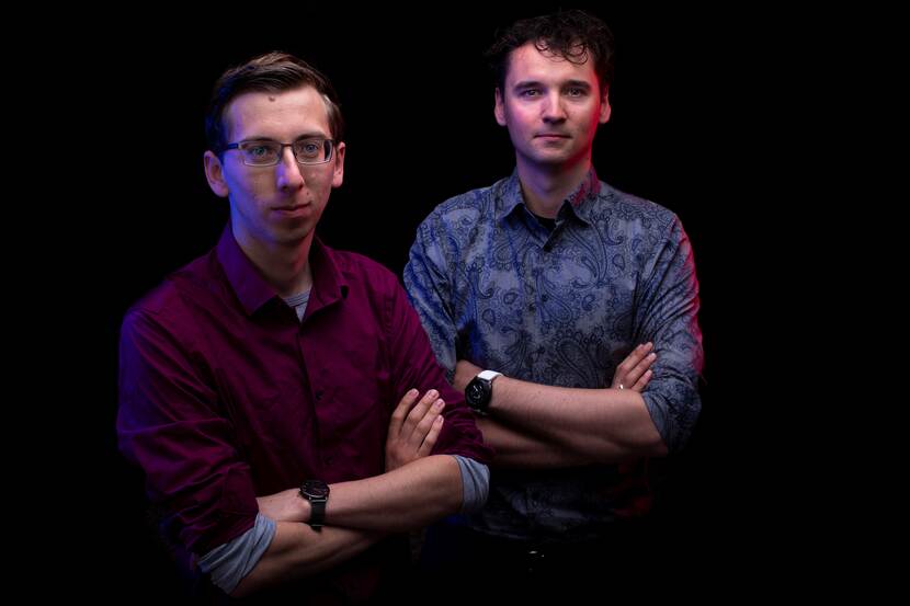 Jeffrey Miog en Mattijs Otten van Tective Robotics