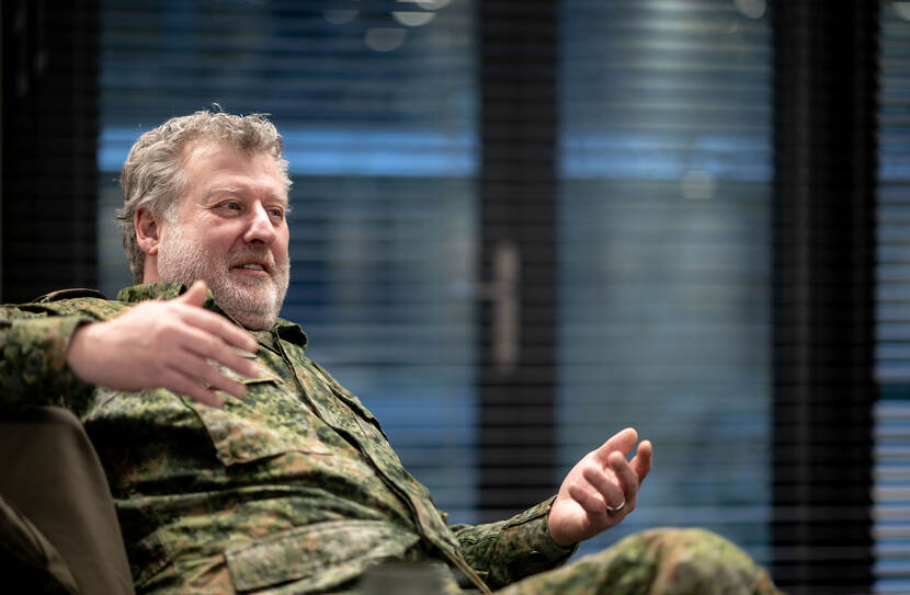 Foto van Roland Slegers tijdens het interview