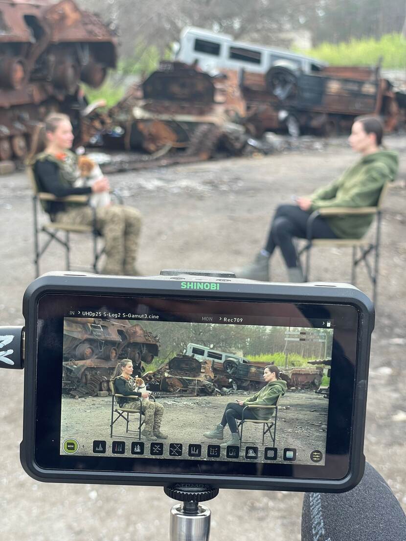 Iryna aan het front.