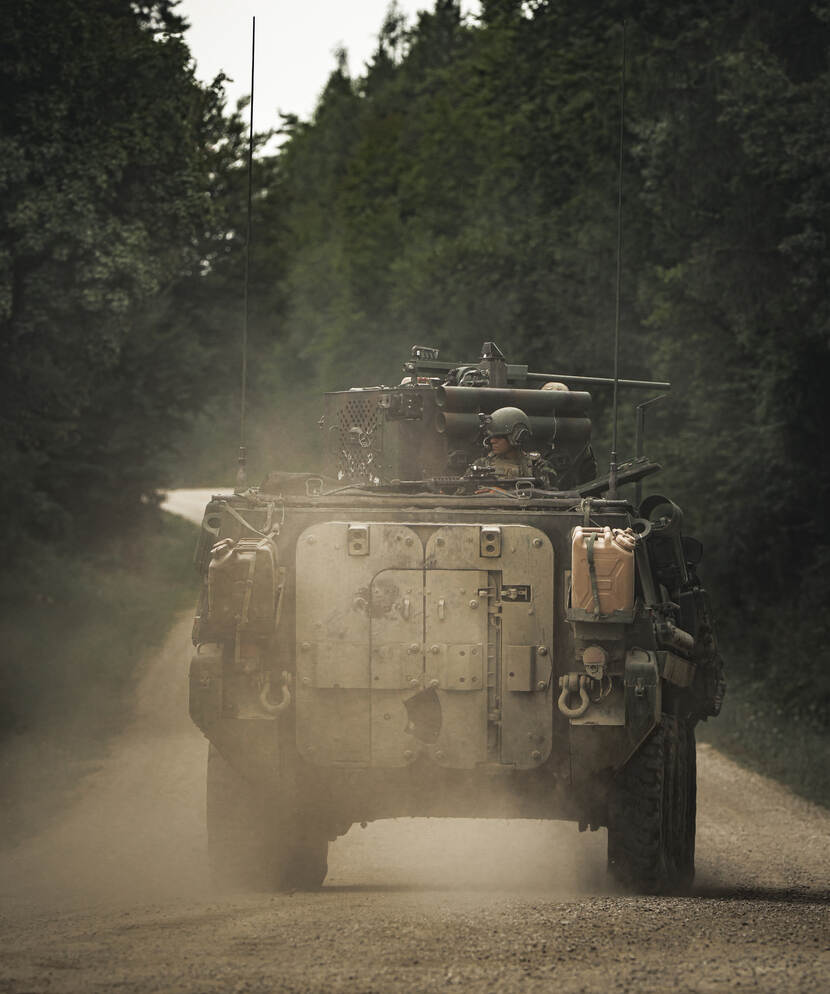 Een bereden patrouille.