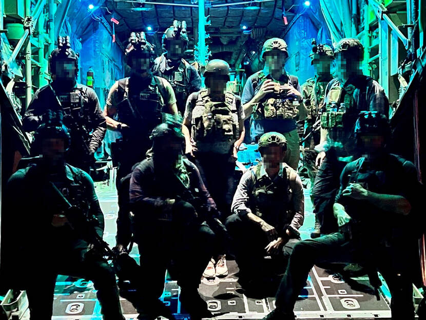 Het BSB-team met collega's van andere krijgsmachtdelen.