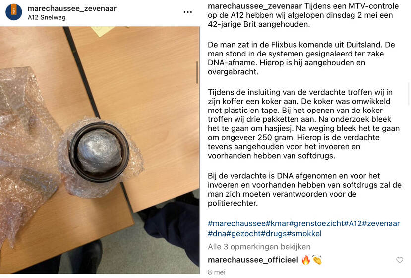 Afbeelding van een instagrambericht.