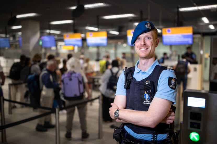 Een foto van collega Mathijs die het leiderschapsprogramma heeft gevolgd.