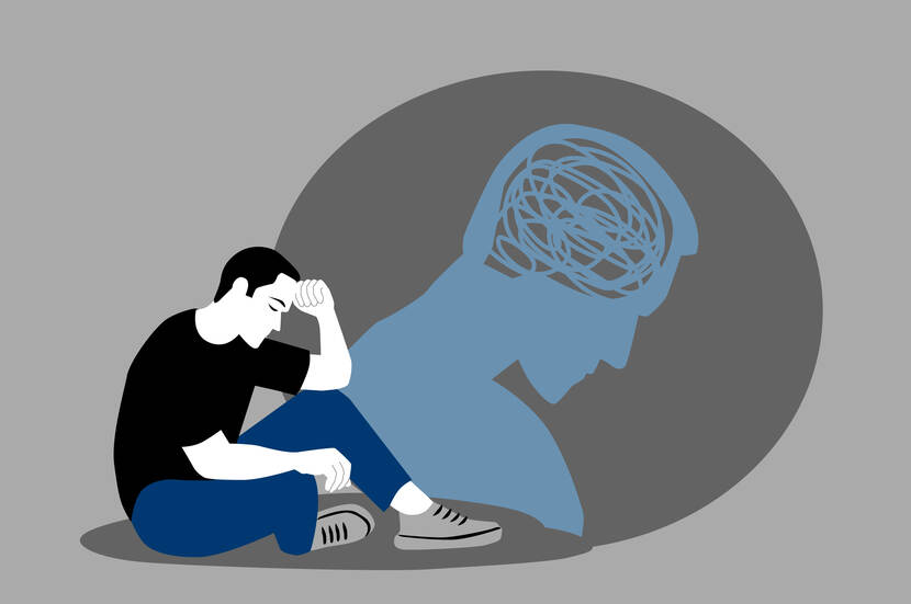 Een afbeelding waarop een collega staat afgebeeld die zich niet prettig voelt.