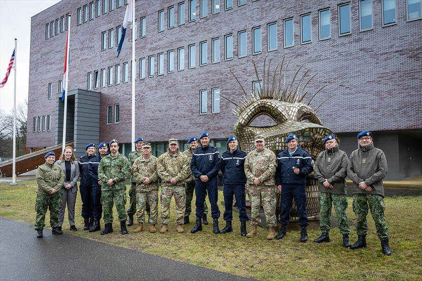 Bezoek van de Amerikaanse MP delegatie aan Huis ter Heide.