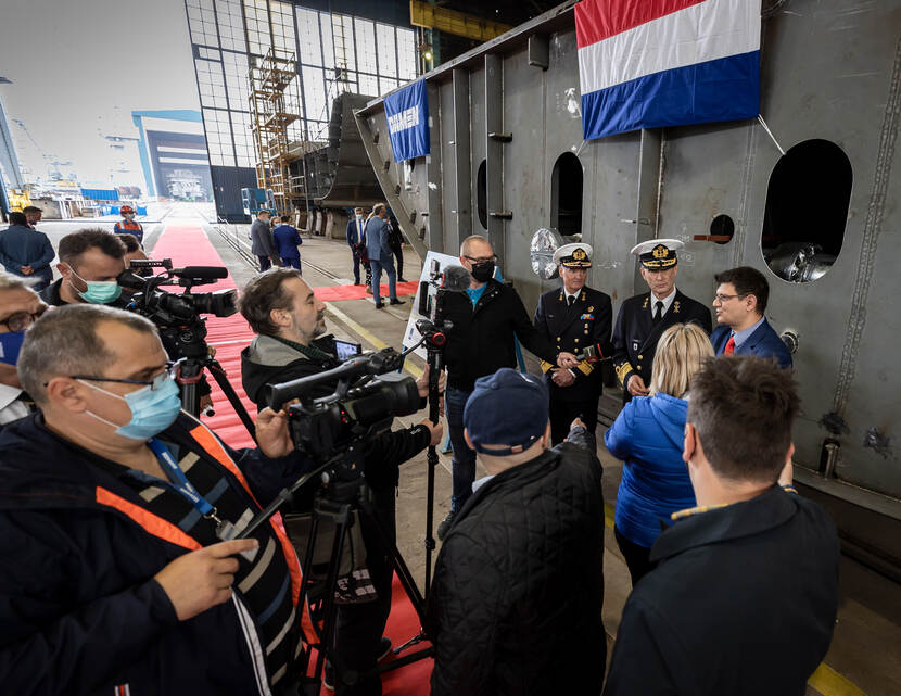 Kiellegging CSS Den Helder in Roemenië.