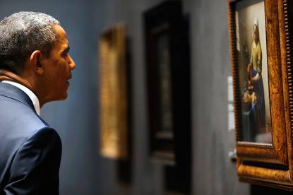 Obama in het museum