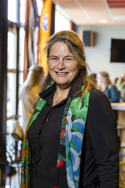 Portret van geïnterviewde Marijke van der Krogt