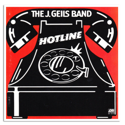 Platenhoes van de J. Geilsband met als titel Hot Line.