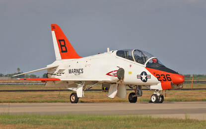 Een vliegtuig van Amerikaanse mariniers