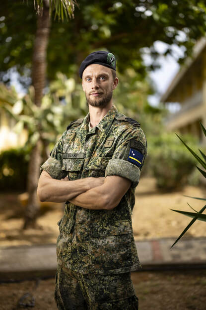 Portretfoto Majoor Simon Ramaker, hoofd CARMIL.