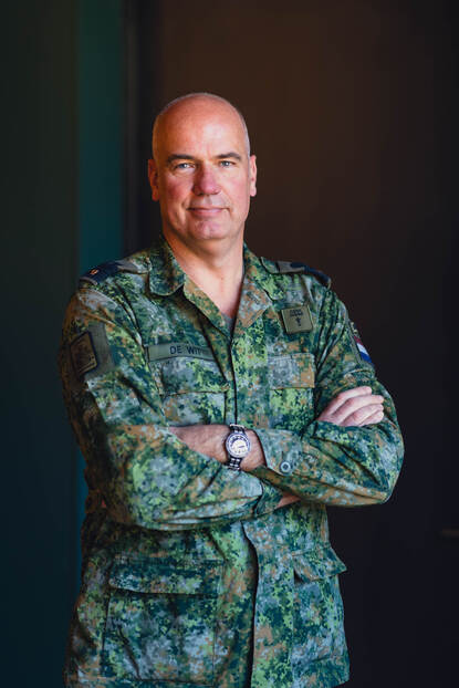 Portret van brigadegeneraal der mariniers Rob de Wit.