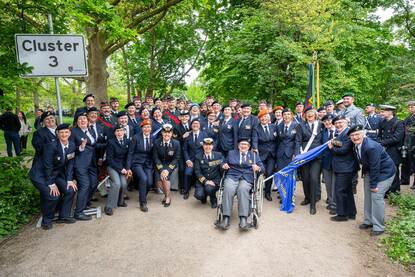 De groep van Ex-act bijeen voor vertrek.