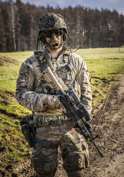 Potretfoto van Korporaal 1 Rob in Bergen-Hohne.