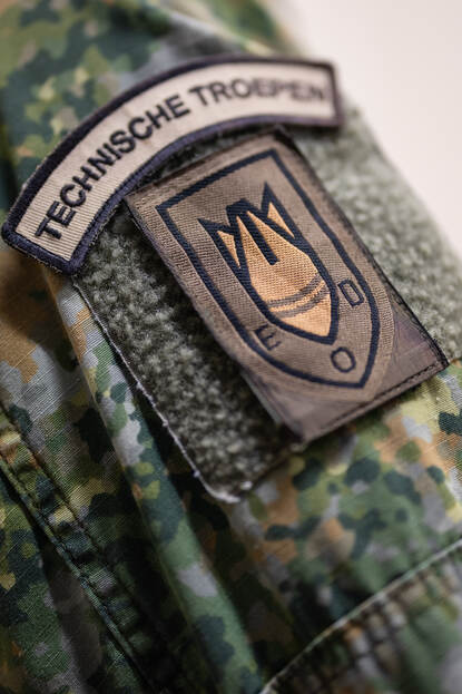 het logo van de EOD.