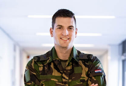 Potretfoto van korporaal Marcus