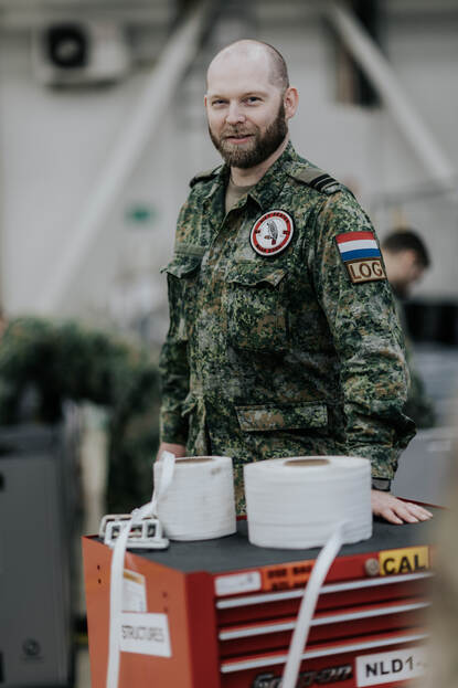 Portretfoto van hoofd logistiek kapitein Mark.