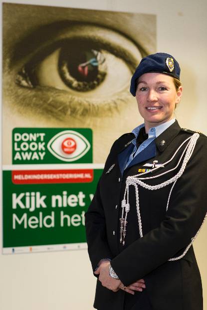 Eerste luitenant Greet Weering.