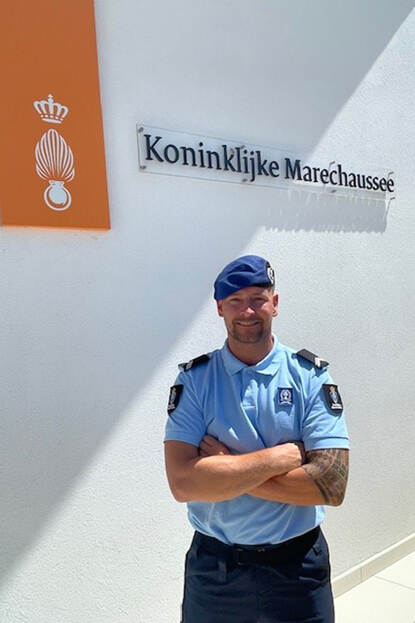 Wachtmeester 1 William op Aruba.
