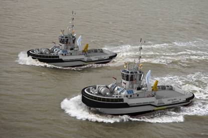 Artist impressie Sleepboot Zweden