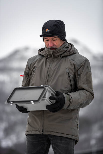 AM-specialist Ben Jansen van het ECAM in Noorwegen.
